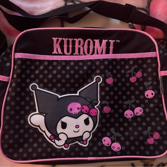 Handbags - Kuromi Black and Pink Shoulder Bag